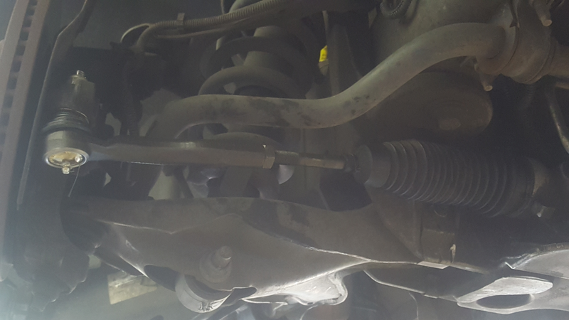 Passenger side tie rods, Moog brand.